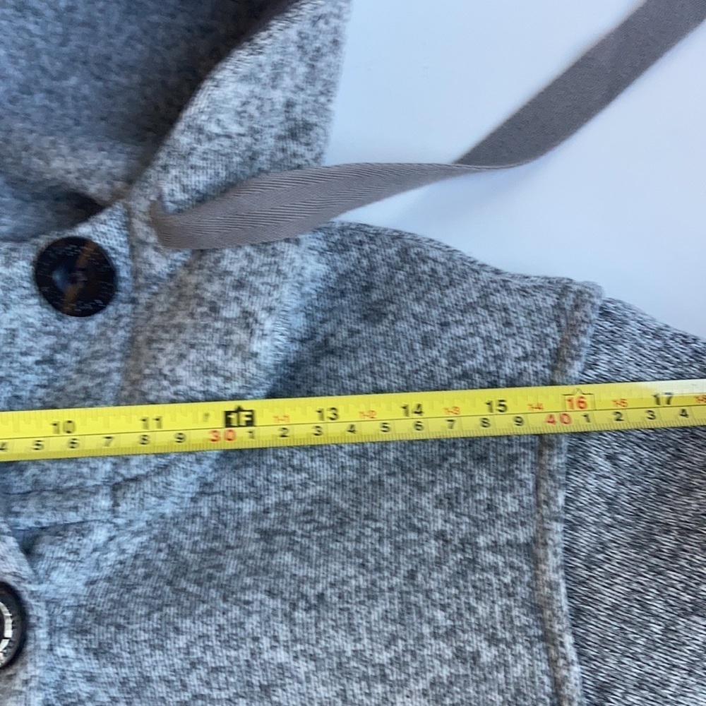 Patagonia Better Sweater button gray marled hooded jacket coat - Picture 16 of 16